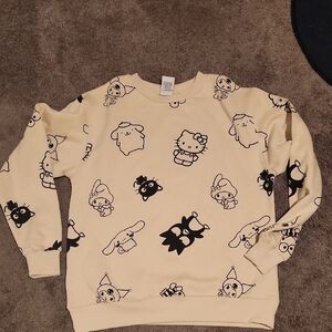 HELLO KITTY Cream Graphic Sweatshirt